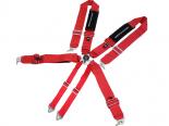 Megan Racing Red 3inch 6 Point Racing Harness